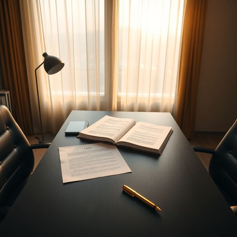 Birou modern AdvisoryCorner cu documente fiscale și accent auriu